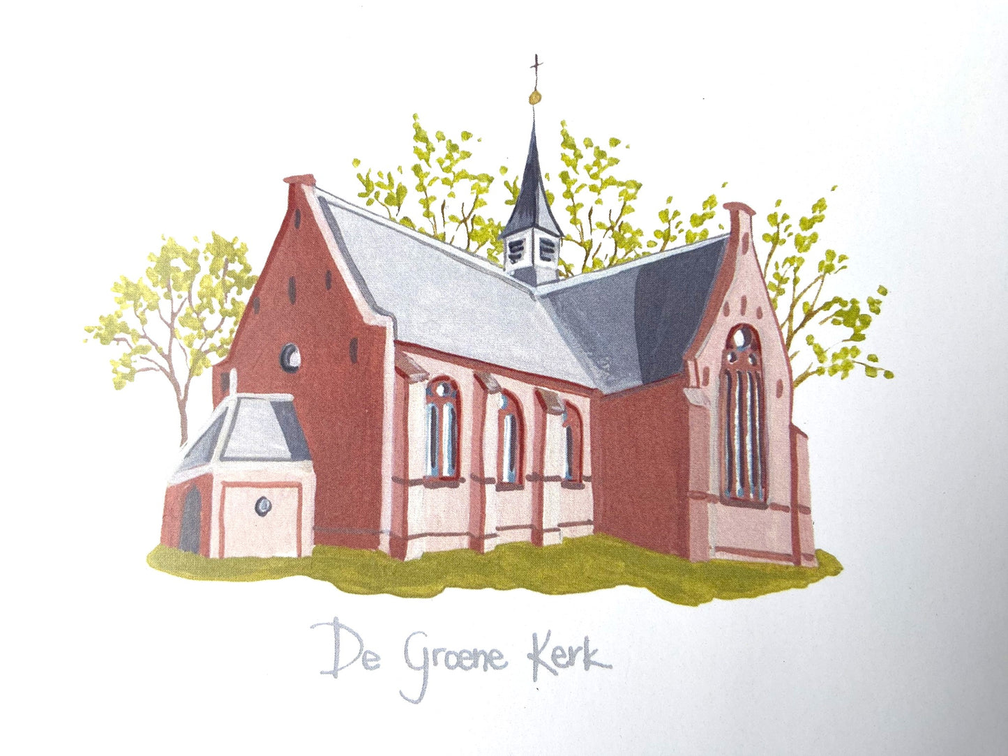 Card Groene kerk